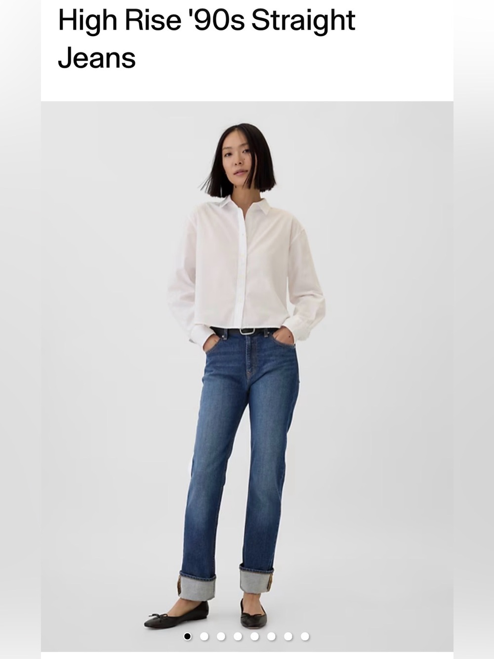 High-Rise 90s Straight Jeans in Dark Wash